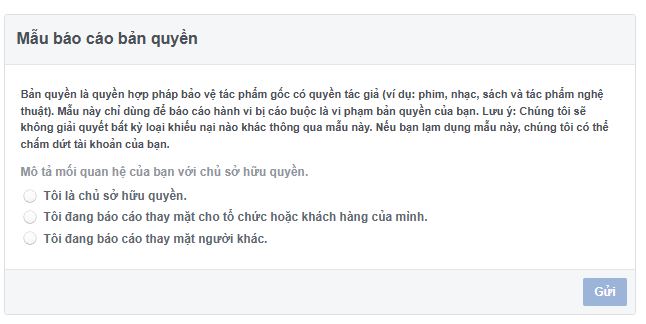 Mẫu báo cáo Report bài viết trong group